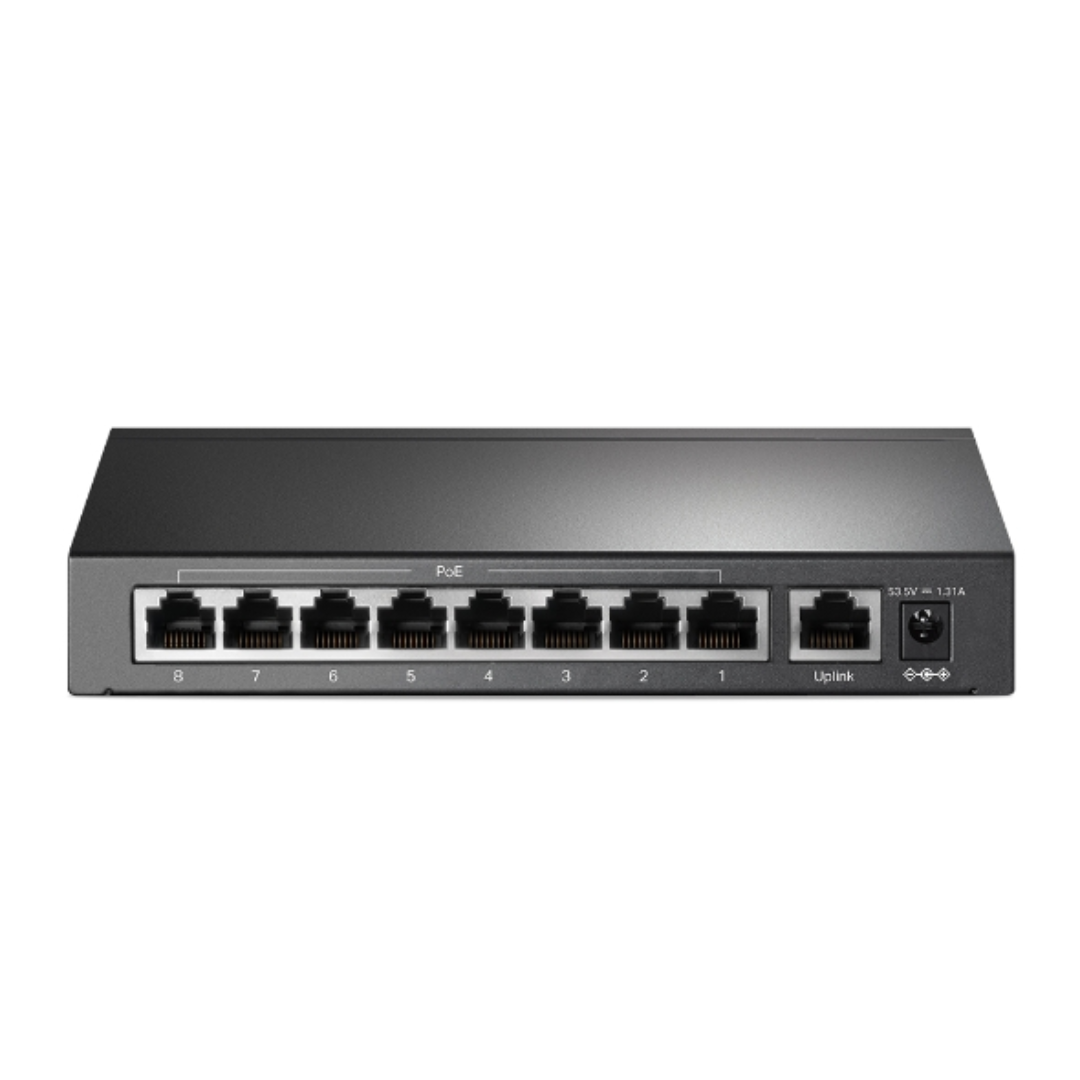 TP-link 9-Port 10/100Mbps Desktop Switch with 8-Port PoE+, 2 Year Warranty