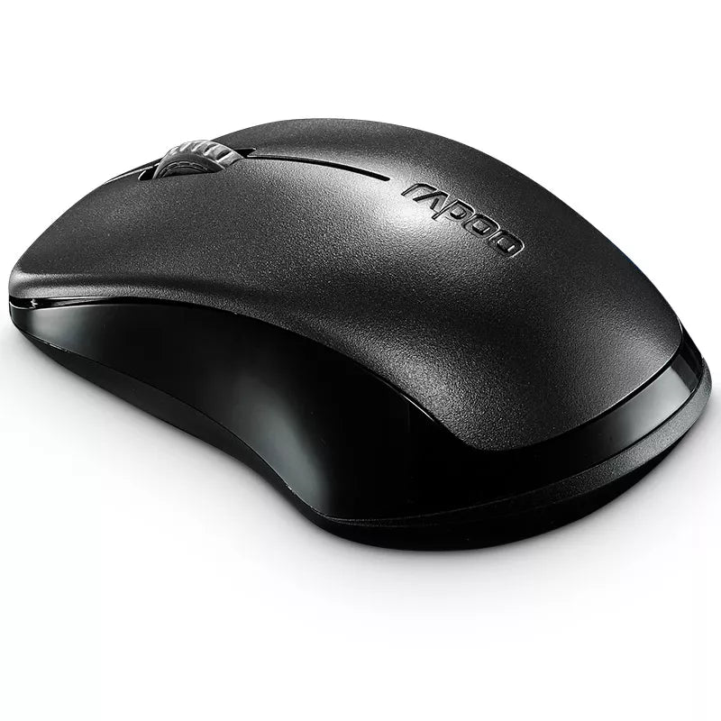 Rapoo Wireless Optical Mouse Black, 1 Year Warranty