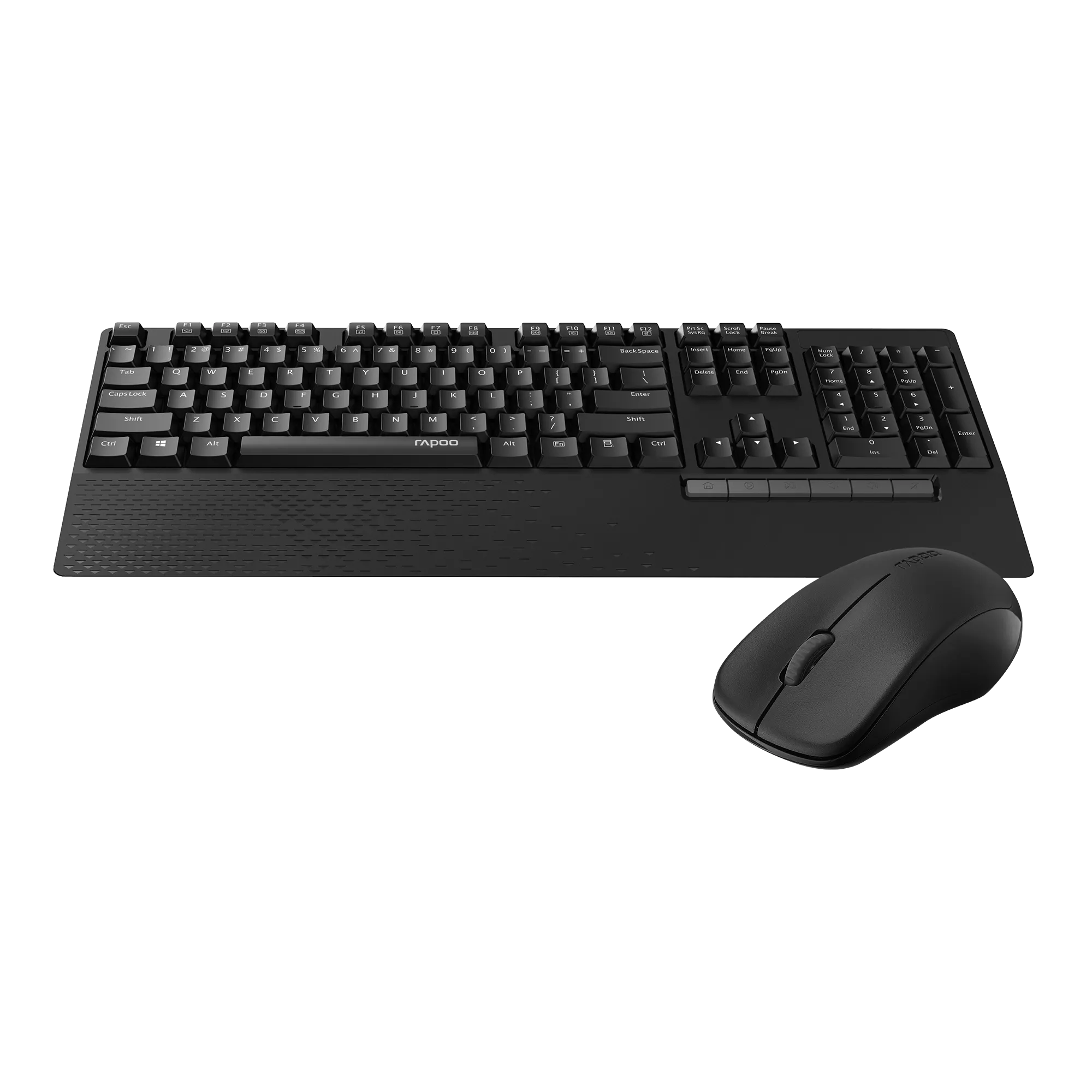Rapoo Wireless Optical Mouse & Keyboard US_Black, 1 Year Warranty