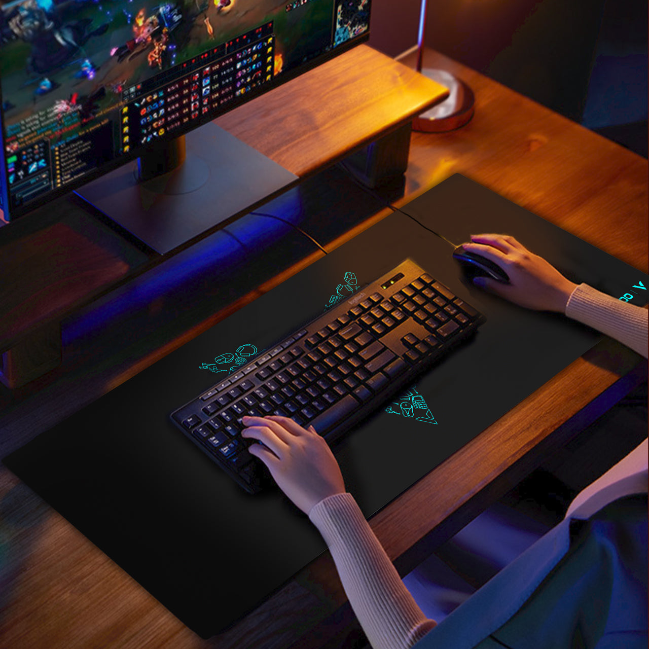 Rapoo Large gaming mouse pad Black 800*300mm