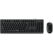 Rapoo Wired Optical Mouse & Keyboard Combo US_Black, 1 Year Warranty