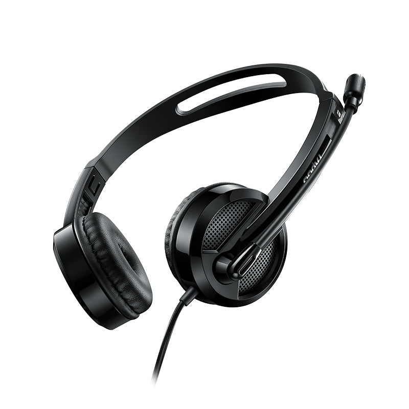 Rapoo Wired Stereo headset Black, 1 Year Warranty