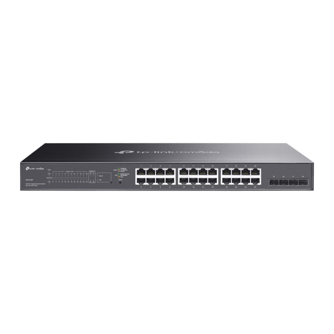 TP-Link Omada 28-Port Gigabit Smart Switch with 24-Port PoE+, 2 Year Warranty