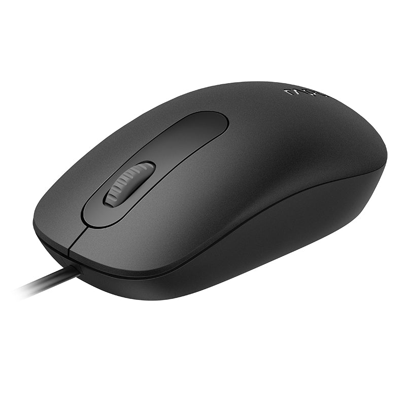 Rapoo Wired Optical Mouse Black, 1 Year Warranty