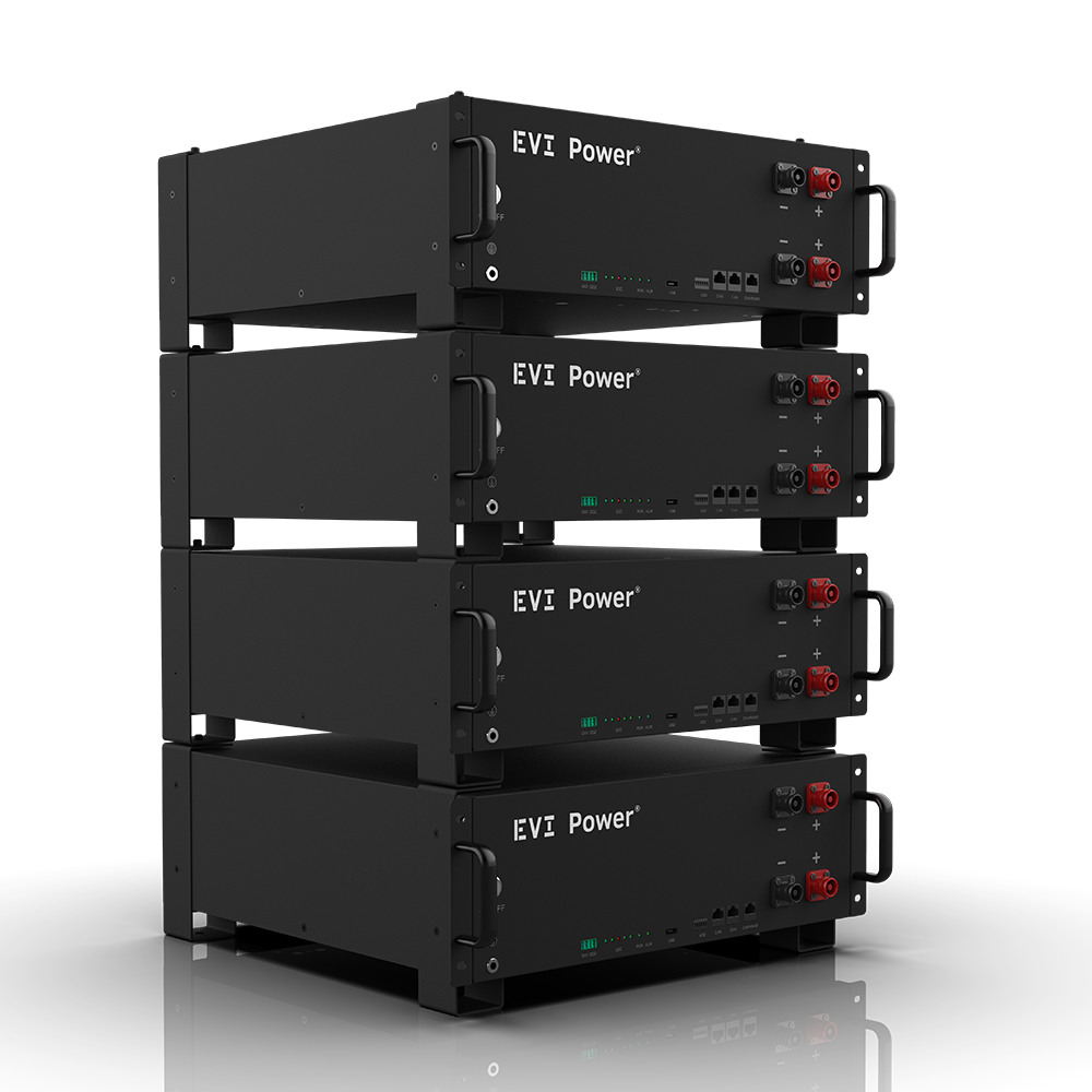 EVI 51.2V Rack Mountable 100Ah (5.12kWh) LiFePO4 battery, 5 Year Warranty