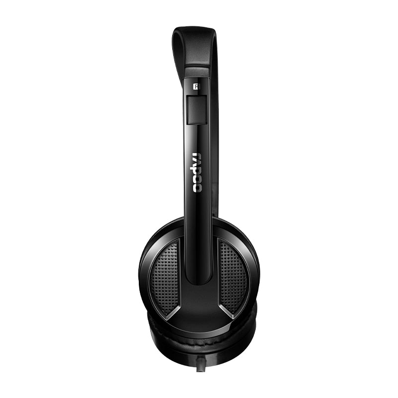 Rapoo Wired Stereo headset Black, 1 Year Warranty