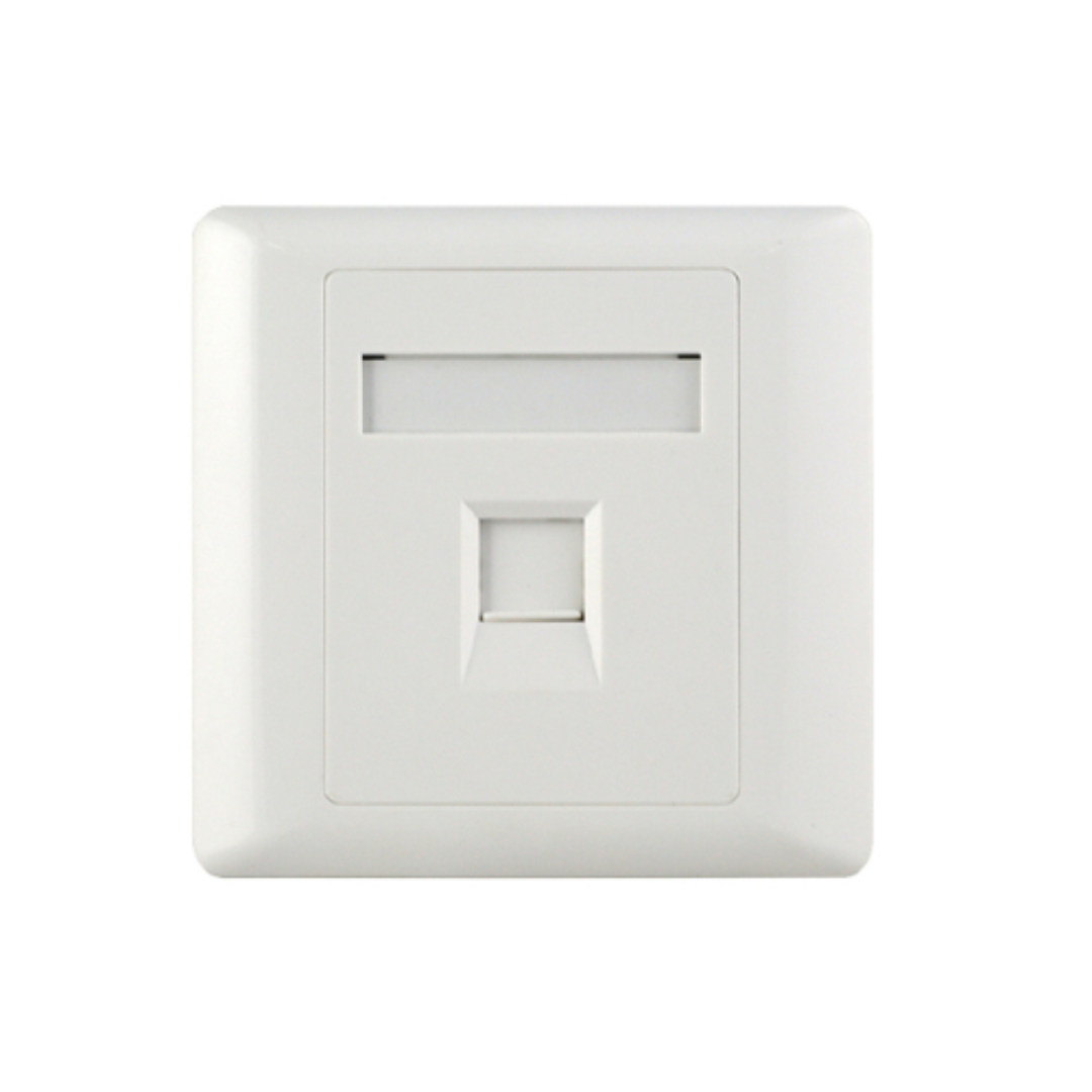 EVI Single Faceplate, White