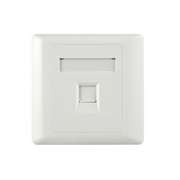 EVI Single Faceplate, White