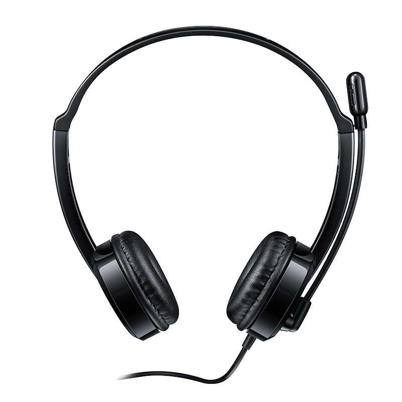 Rapoo Wired Stereo headset Black, 1 Year Warranty