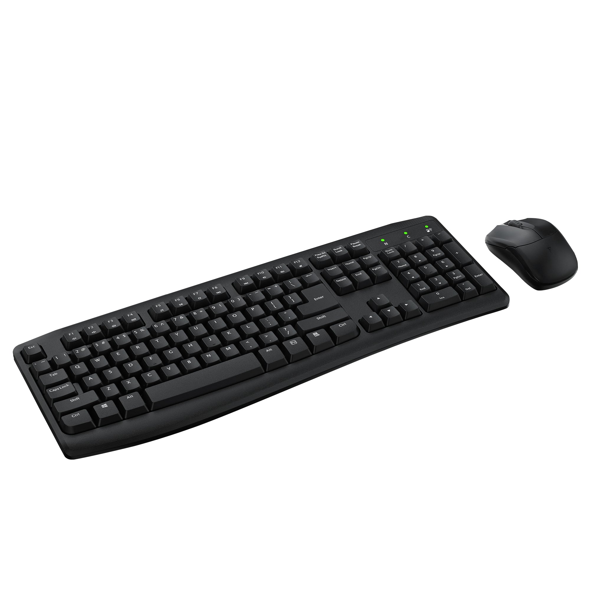 Rapoo Wireless Optical Mouse & Keyboard US_Black, 1 Year Warranty