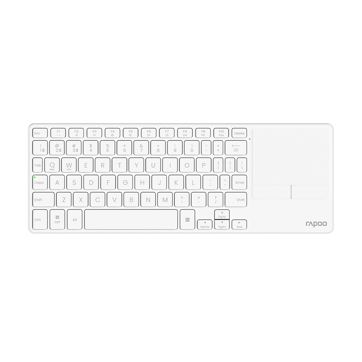 Rapoo Multi-mode wireless Keyboard US_White, 1 Year Warranty
