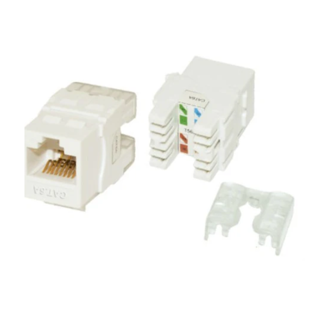 EVI CAT6 UTP Keystone Jack, white