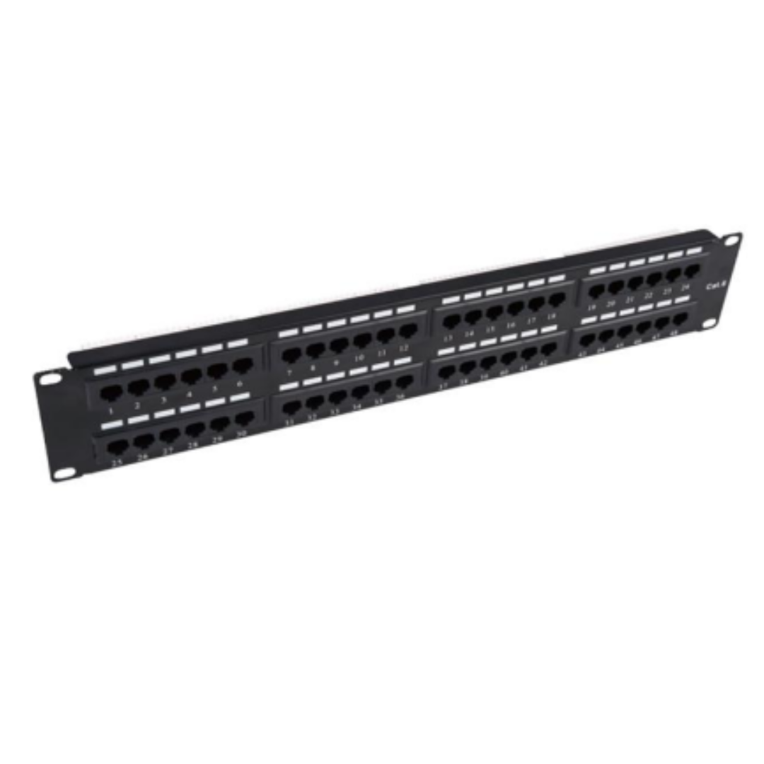 EVI 48 Port CAT6 UTP Patch Panel 1U