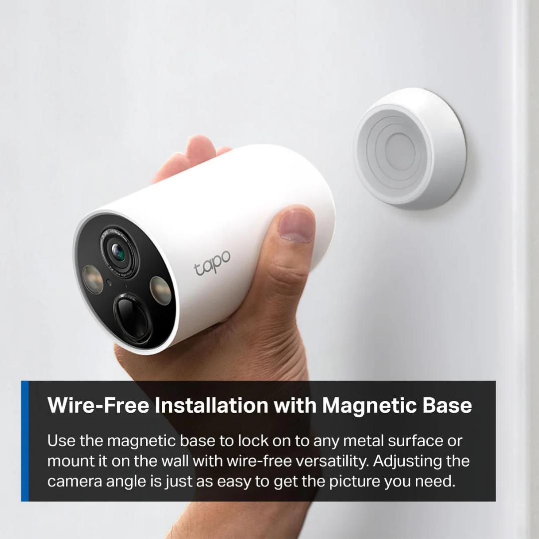 TPLink TAPO  2K Wire-Free Indoor/Outdoor Security Camera with battery, 2 Year Warranty