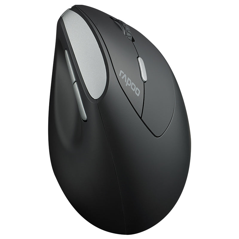 Rapoo EV250 Silent Wireless Vertical Ergonomic optical mouse Black, 1 Year Warranty