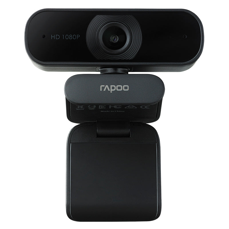 Rapoo 1080P Webcam with Microphone, 1 Year Warranty