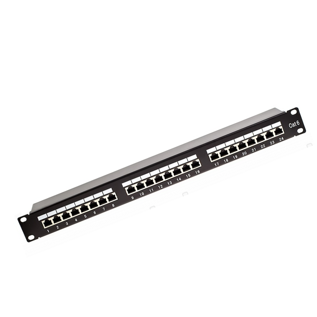 EVI 24 Port CAT6 UTP Patch Panel 1U