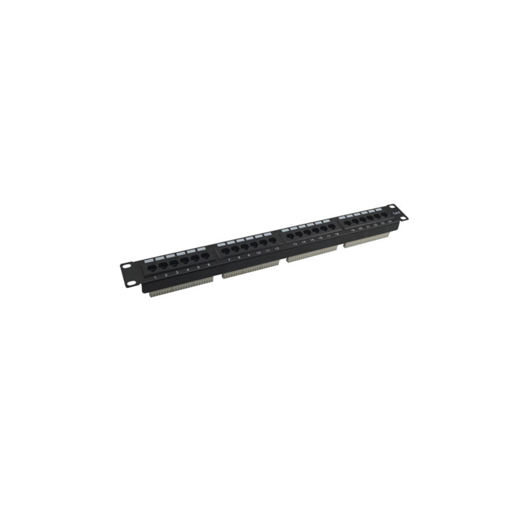 EVI 24 Port CAT6 UTP Patch Panel 1U