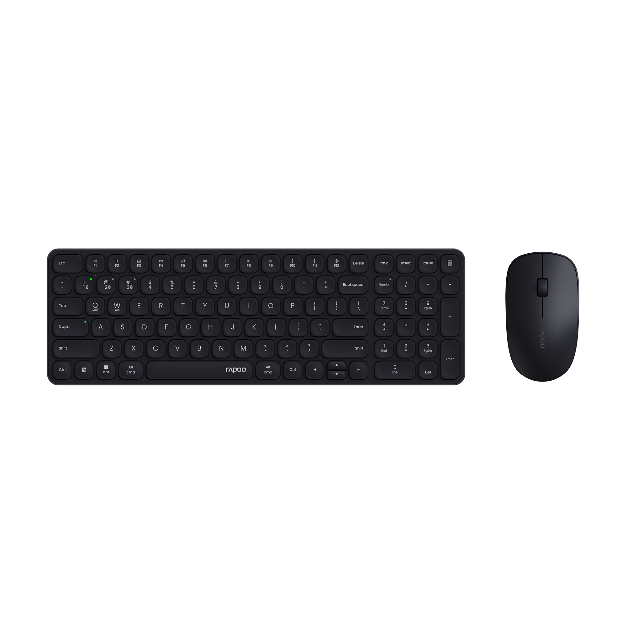 Rapoo Multi-mode wireless Optical Mouse & Keyboard US_Dark Grey, 1 Year Warranty