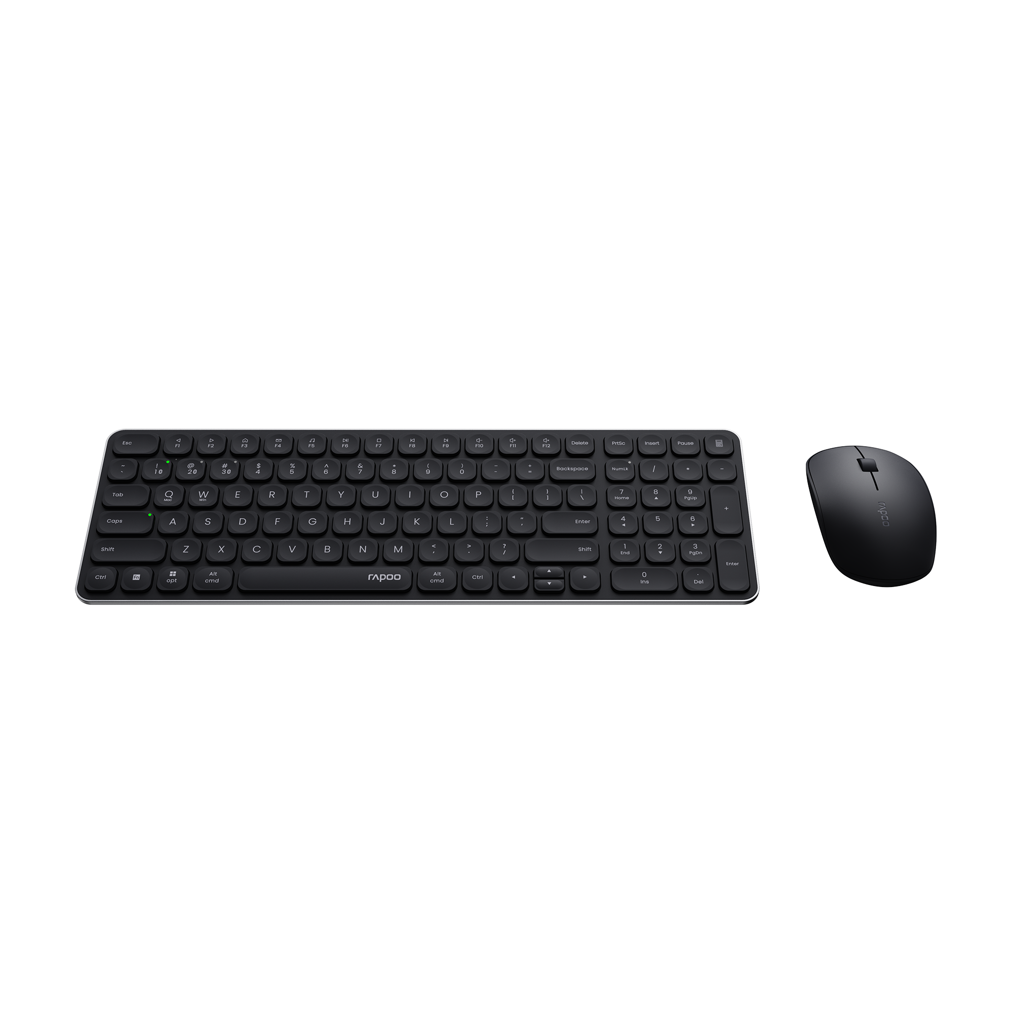 Rapoo Multi-mode wireless Optical Mouse & Keyboard US_Dark Grey, 1 Year Warranty