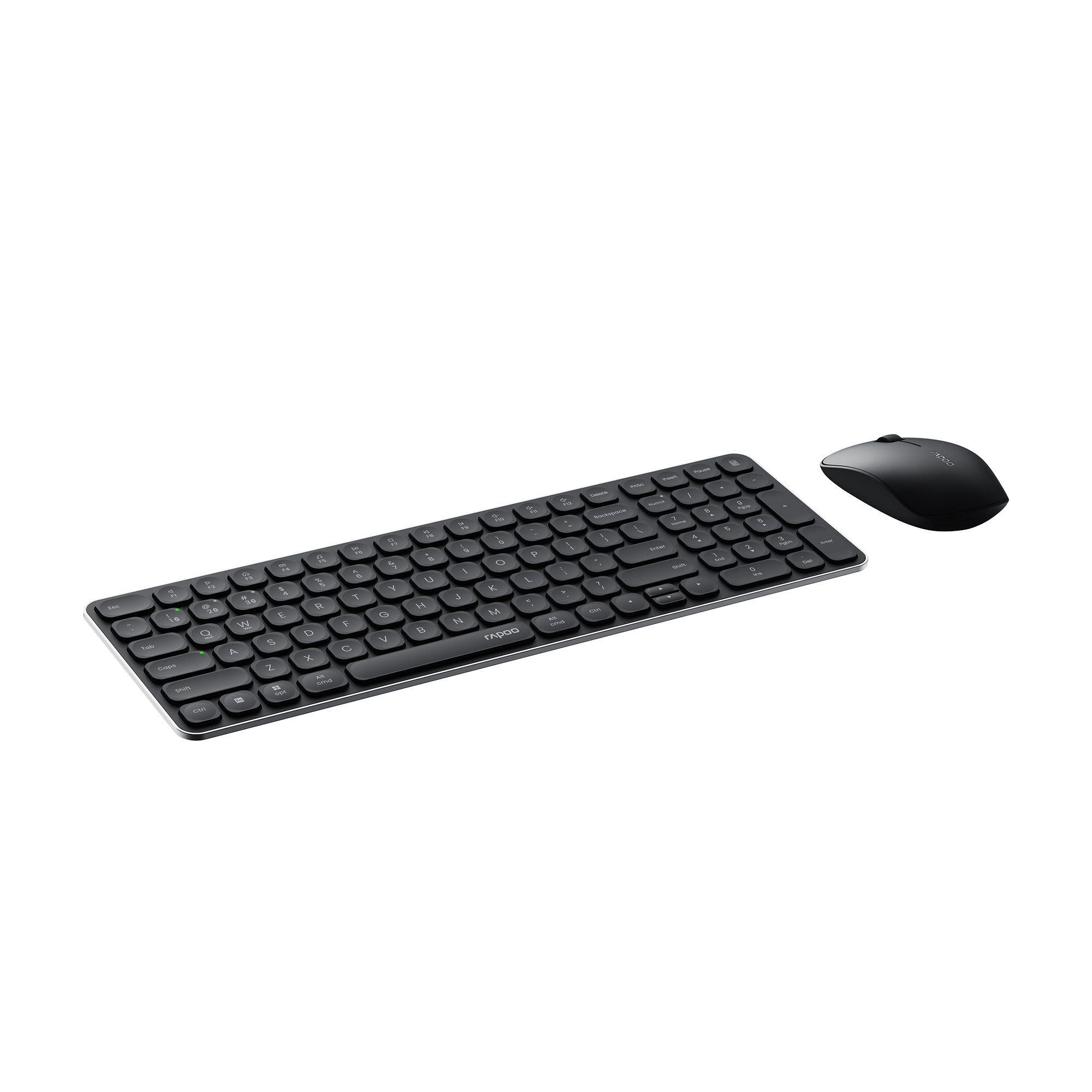 Rapoo Multi-mode wireless Optical Mouse & Keyboard US_Dark Grey, 1 Year Warranty
