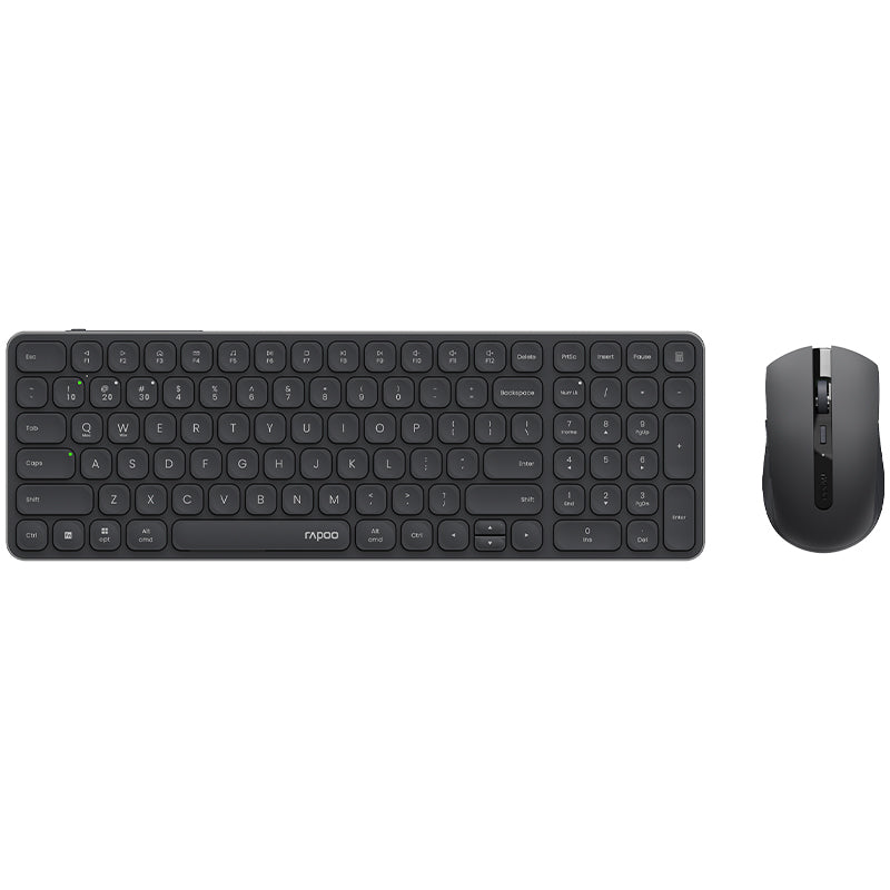 Rapoo Multi-mode wireless Optical Mouse & Keyboard US_Dark Grey, 1 Year Warranty