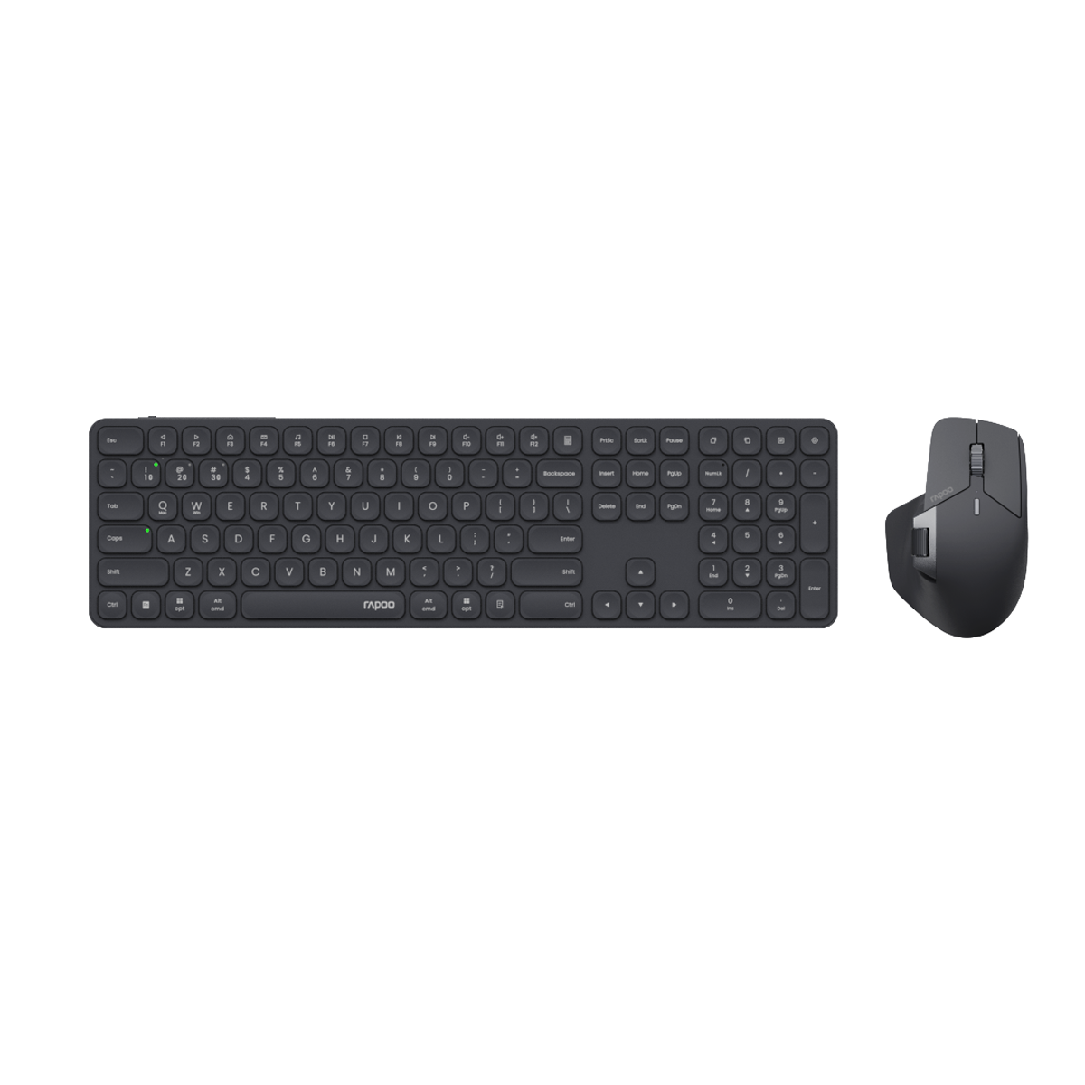 Rapoo Multi-mode wireless Optical Mouse & Keyboard US_Dark Grey, 1 Year Warranty