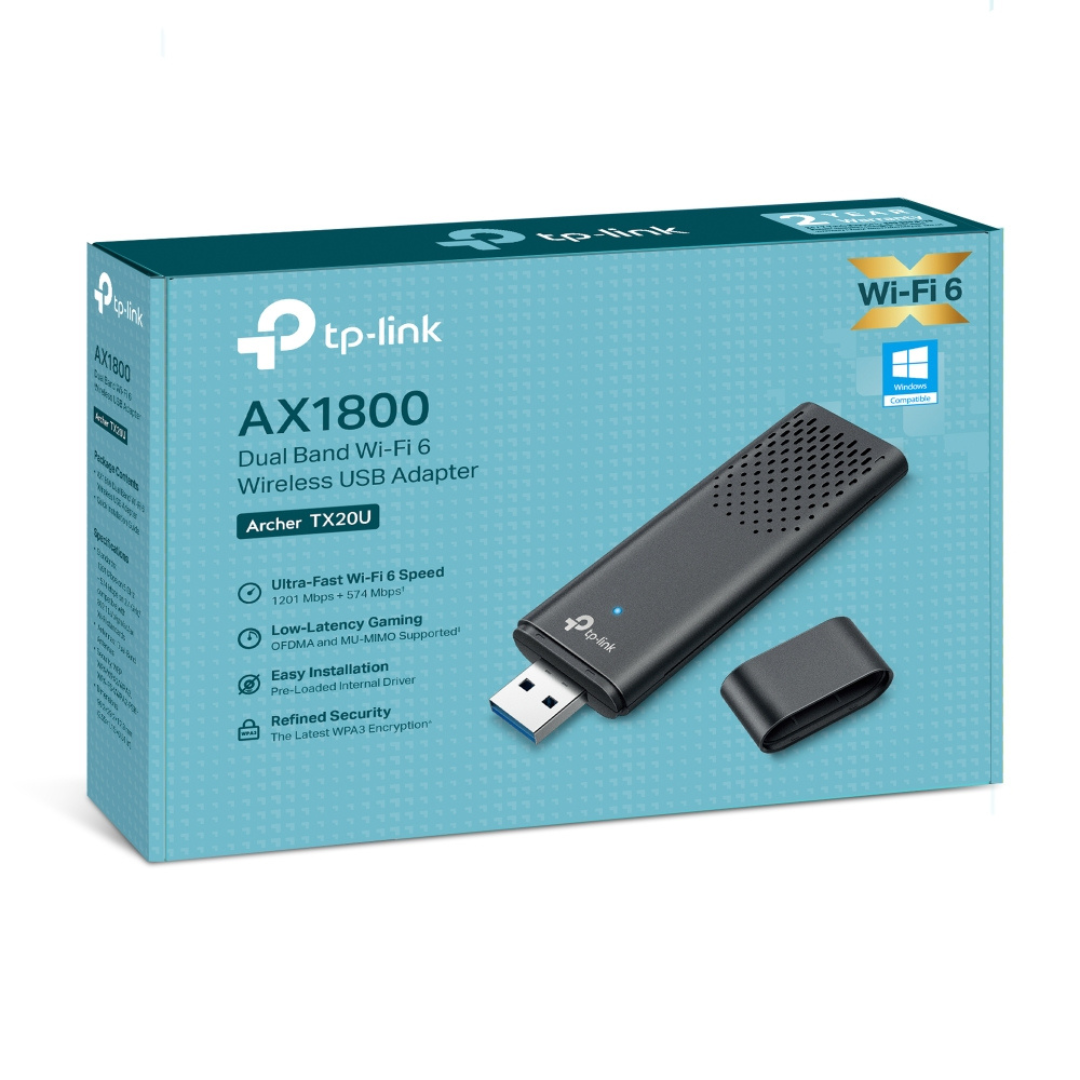 TP-link  AX1800 Dual Band Wi-Fi 6 Wireless USB Adapter, 2 Year Warranty