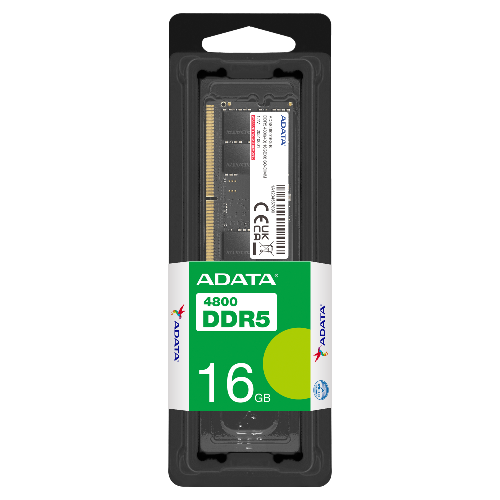 A-Data 1x16GB DDR5-4800 SO-DIMM (Laptop)