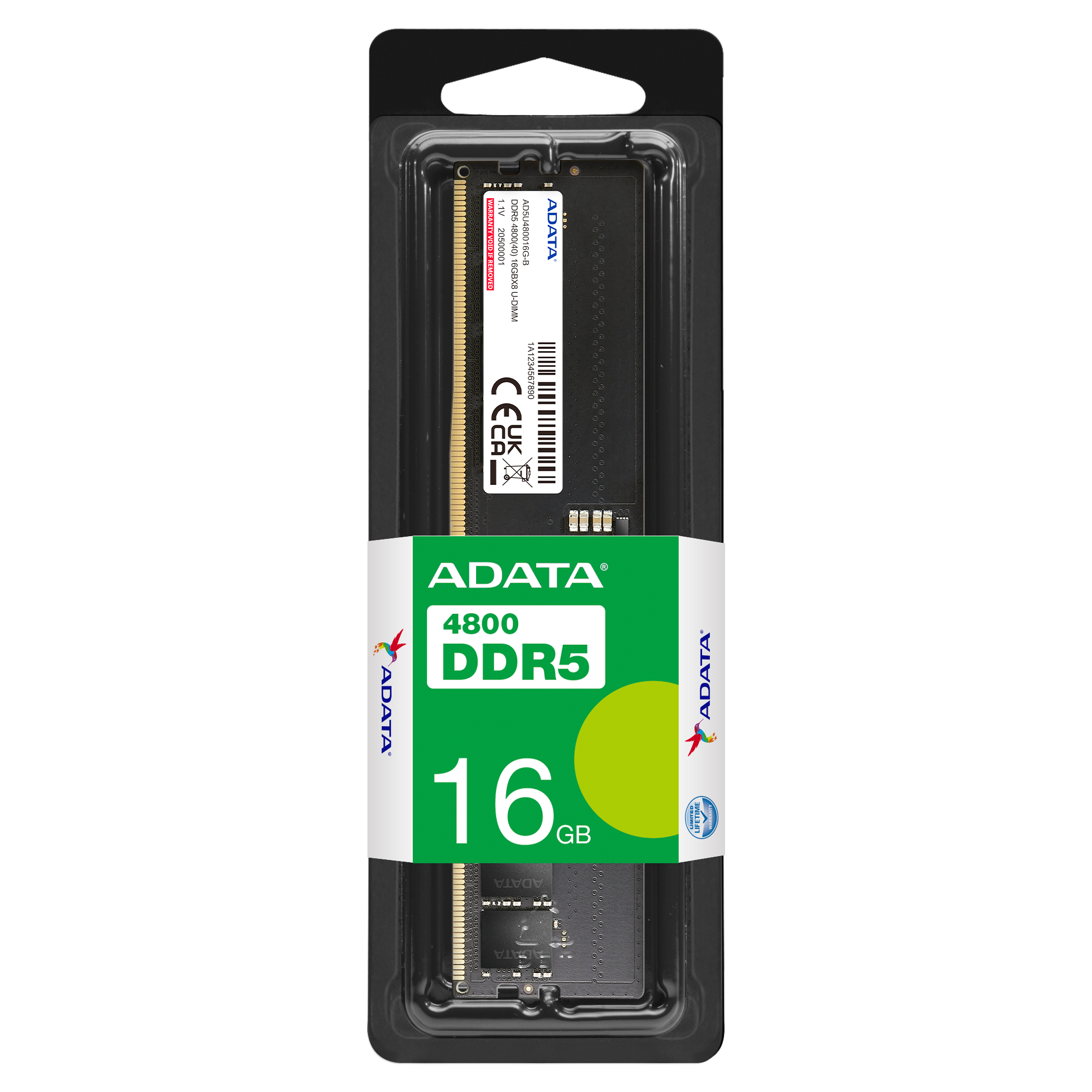 A-Data 1x16GB DDR5-4800 DIMM (Desktop)