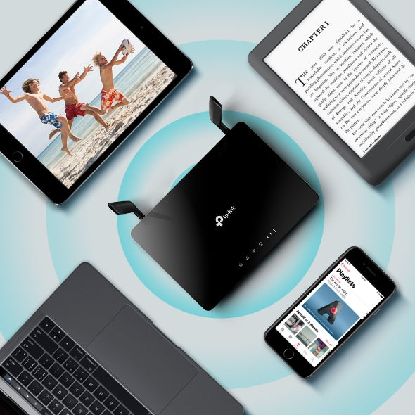 TP-Link AC1200 Wireless Dual Band 4G LTE Router, 2 Year Warranty