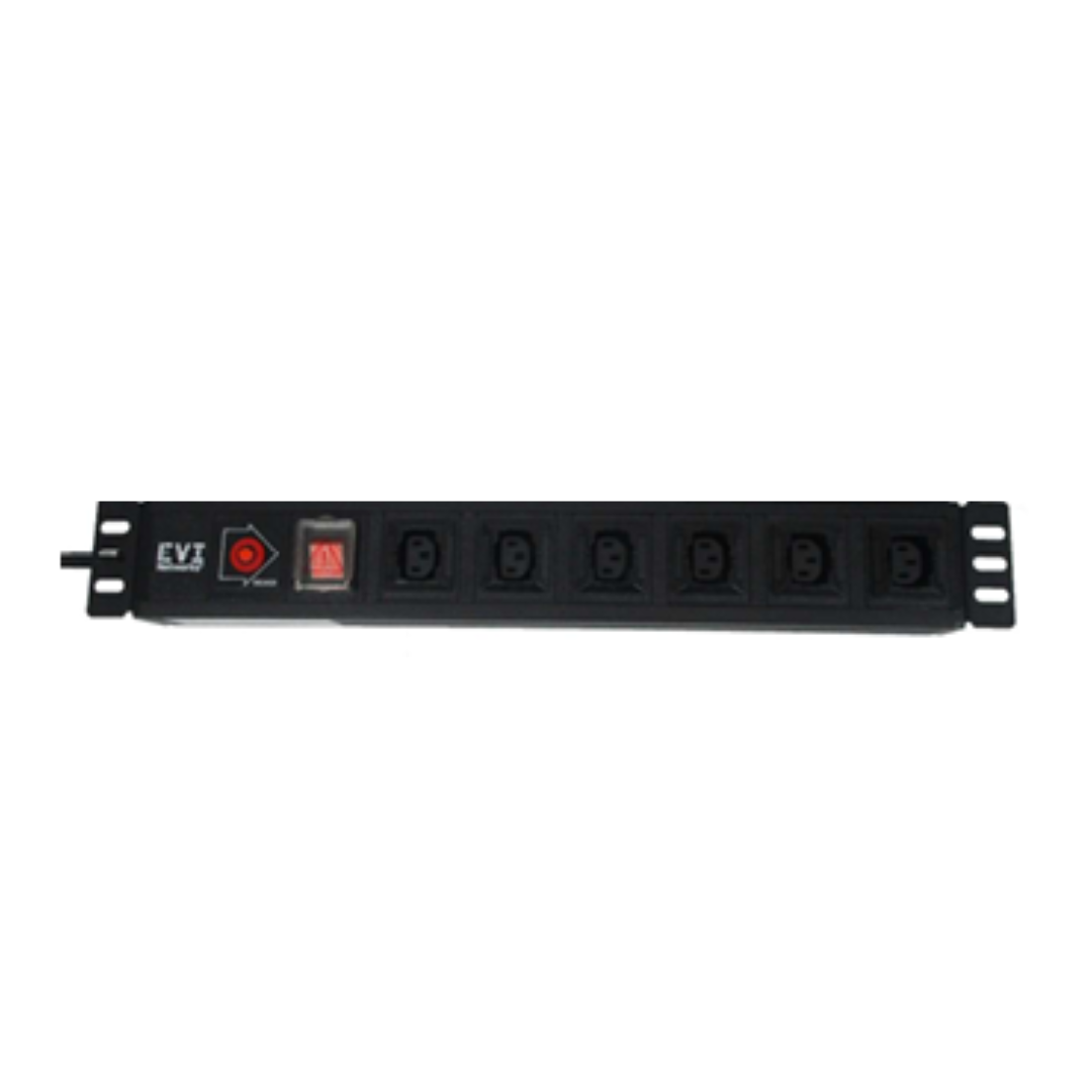 EVI 16-way PDU. IEC plut input, 16x Universal out