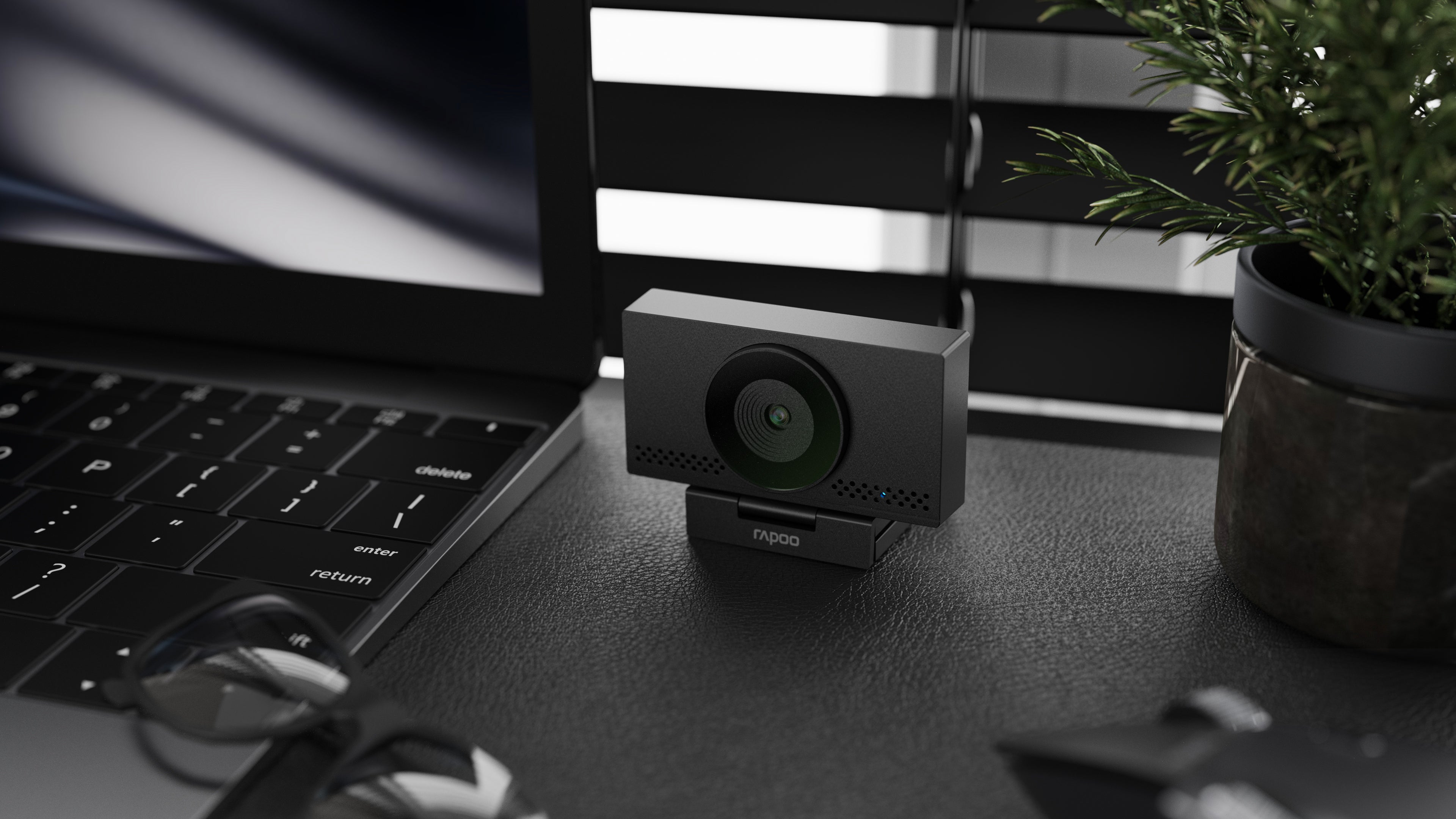 Rapoo 4K Webcam with Auto focus & Noise Reduction Microphone, 1 Year Warranty