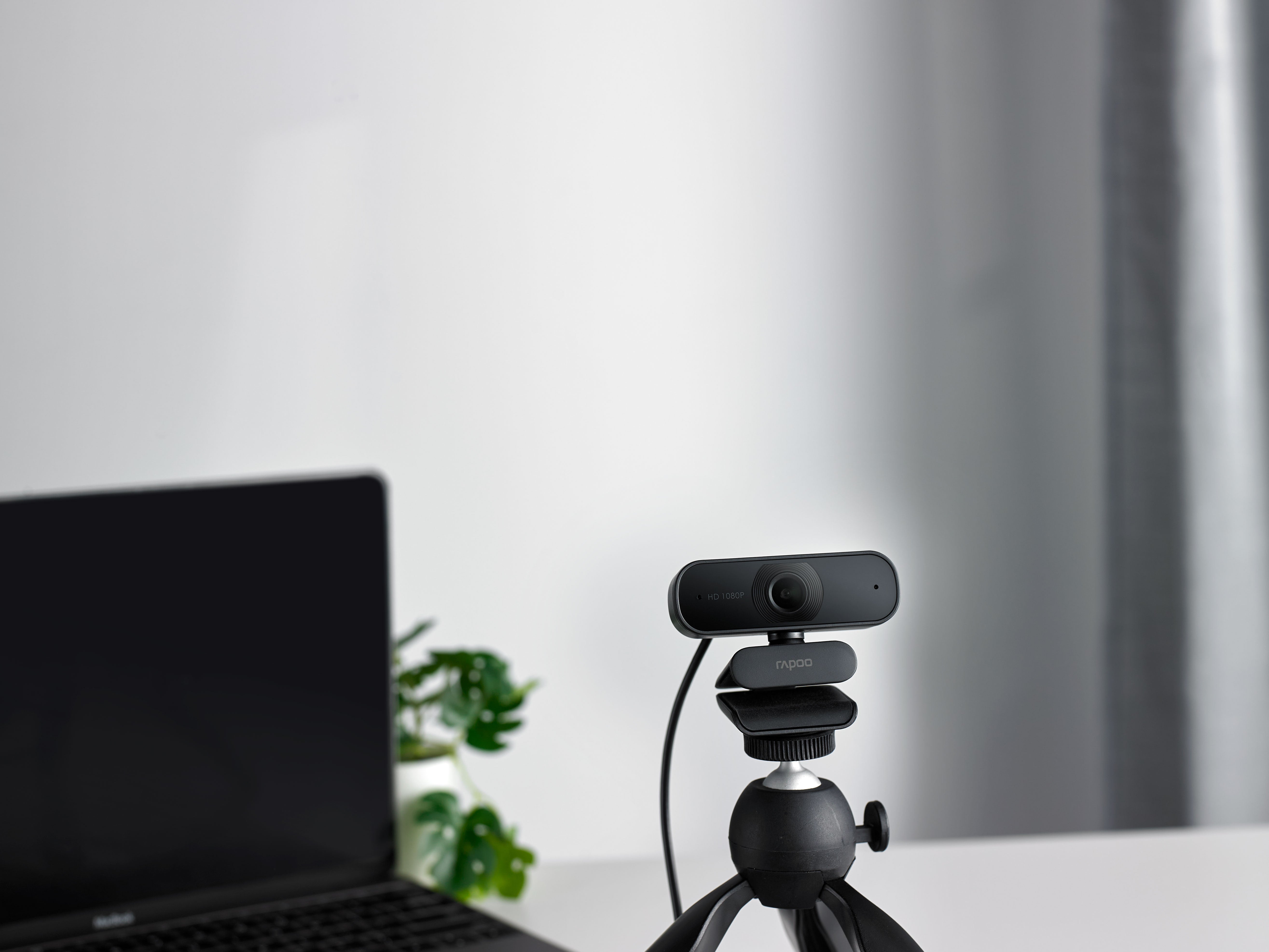 Rapoo 1080P Webcam with Microphone, 1 Year Warranty