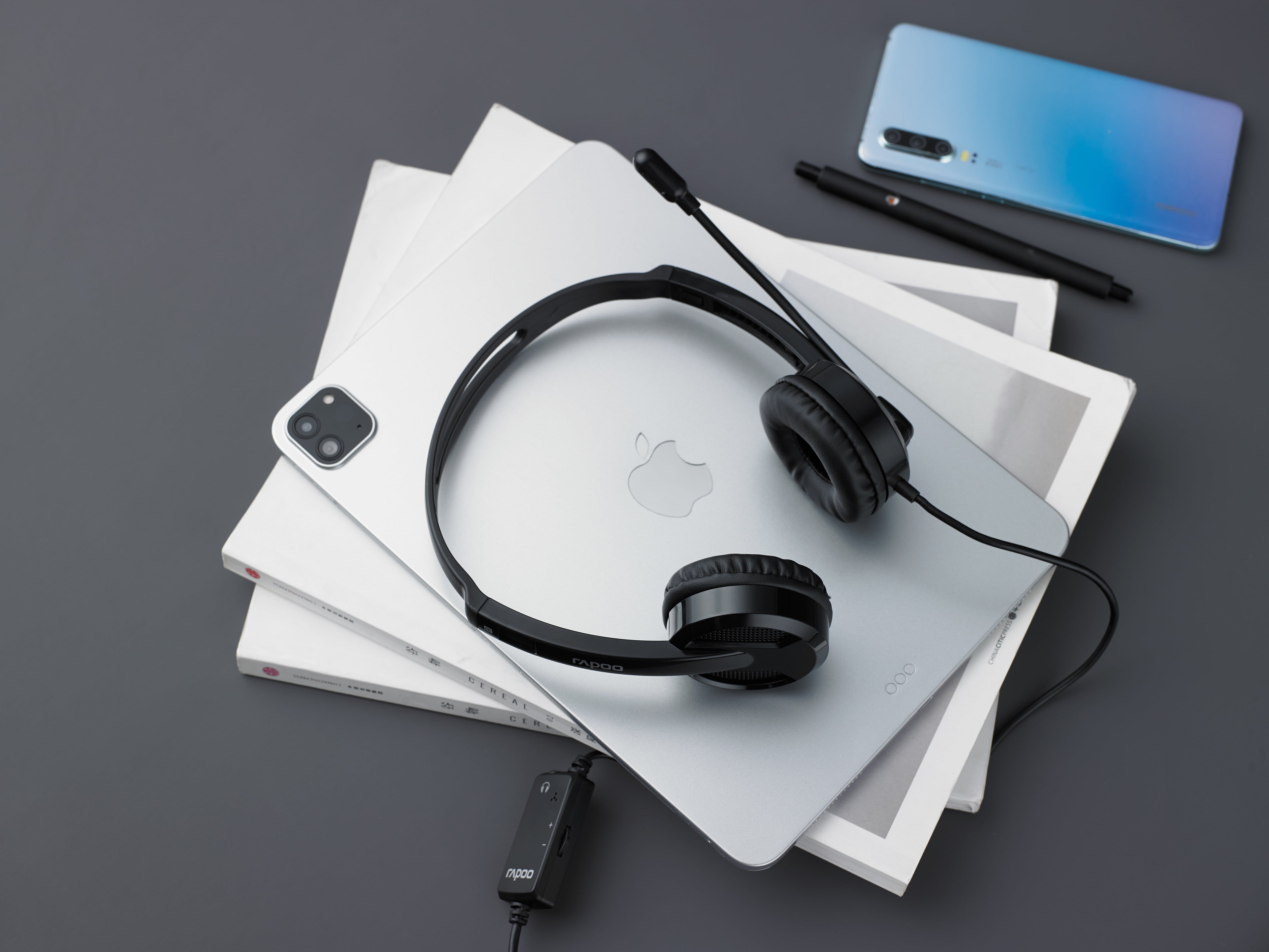 Rapoo USB Stereo headset Black, 1 Year Warranty
