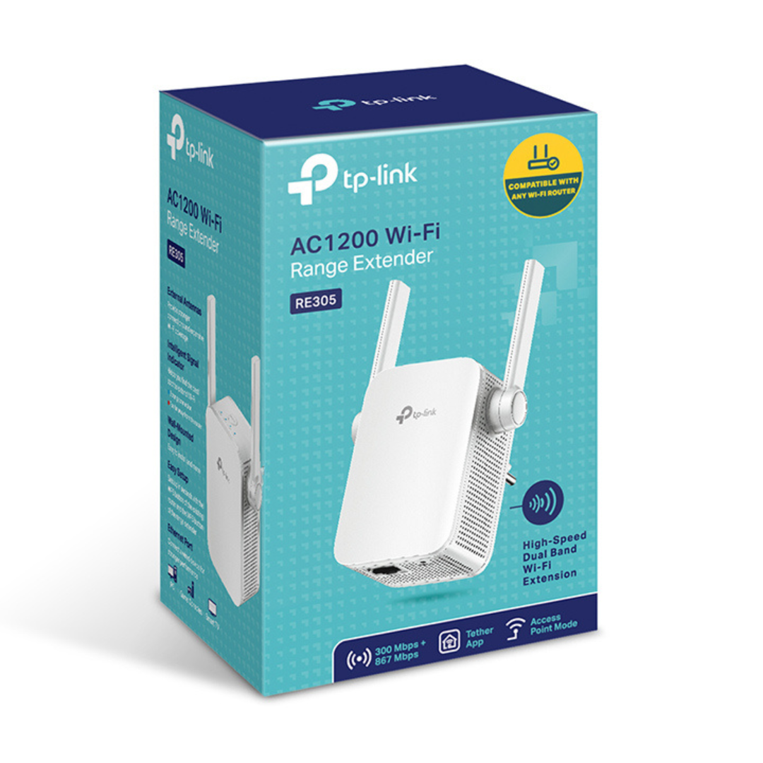 TP-link AC1200 Wi-Fi Range Extender, 2 Year Warranty