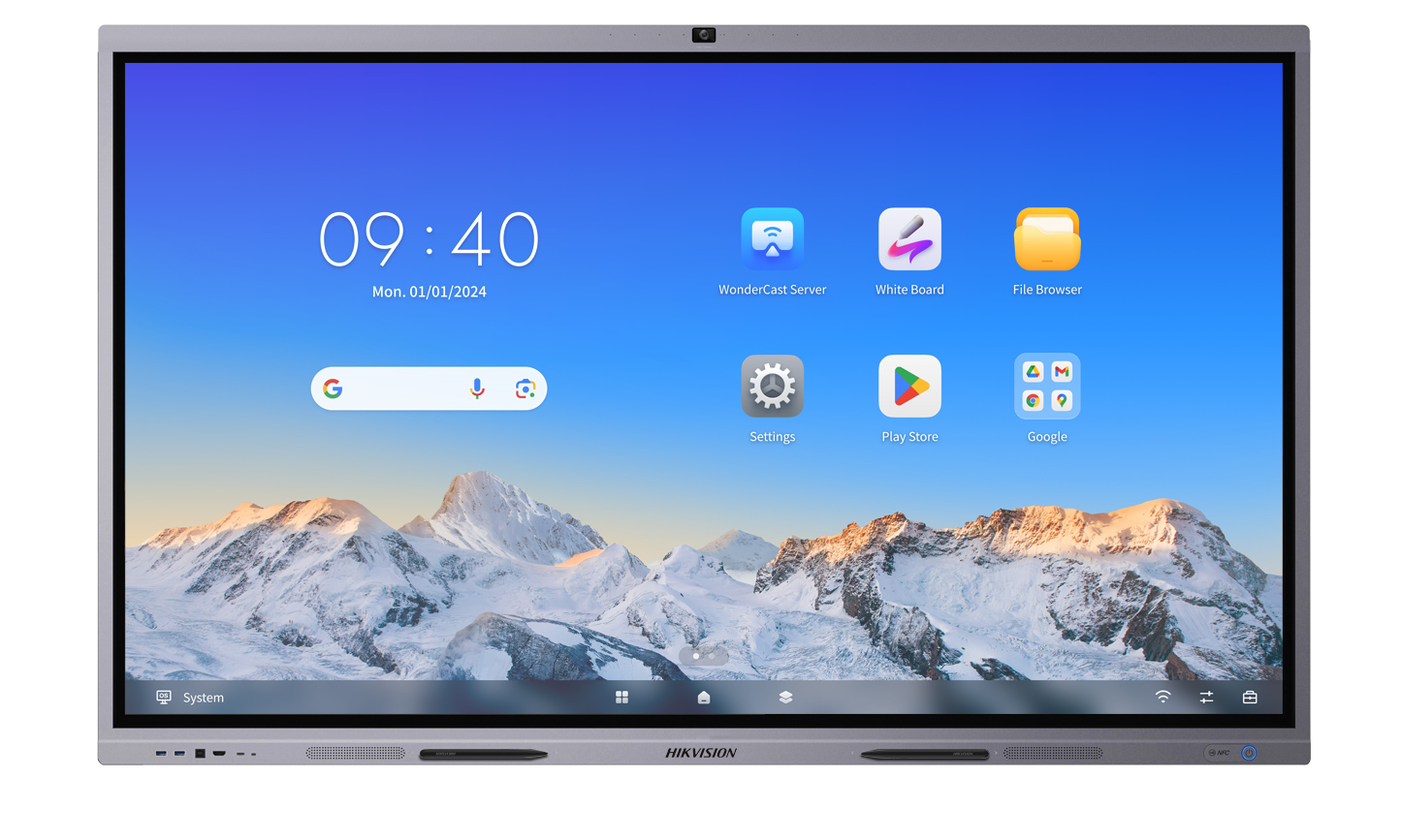 Hikvision 86" 4K Interactive Display with inbuilt Camera