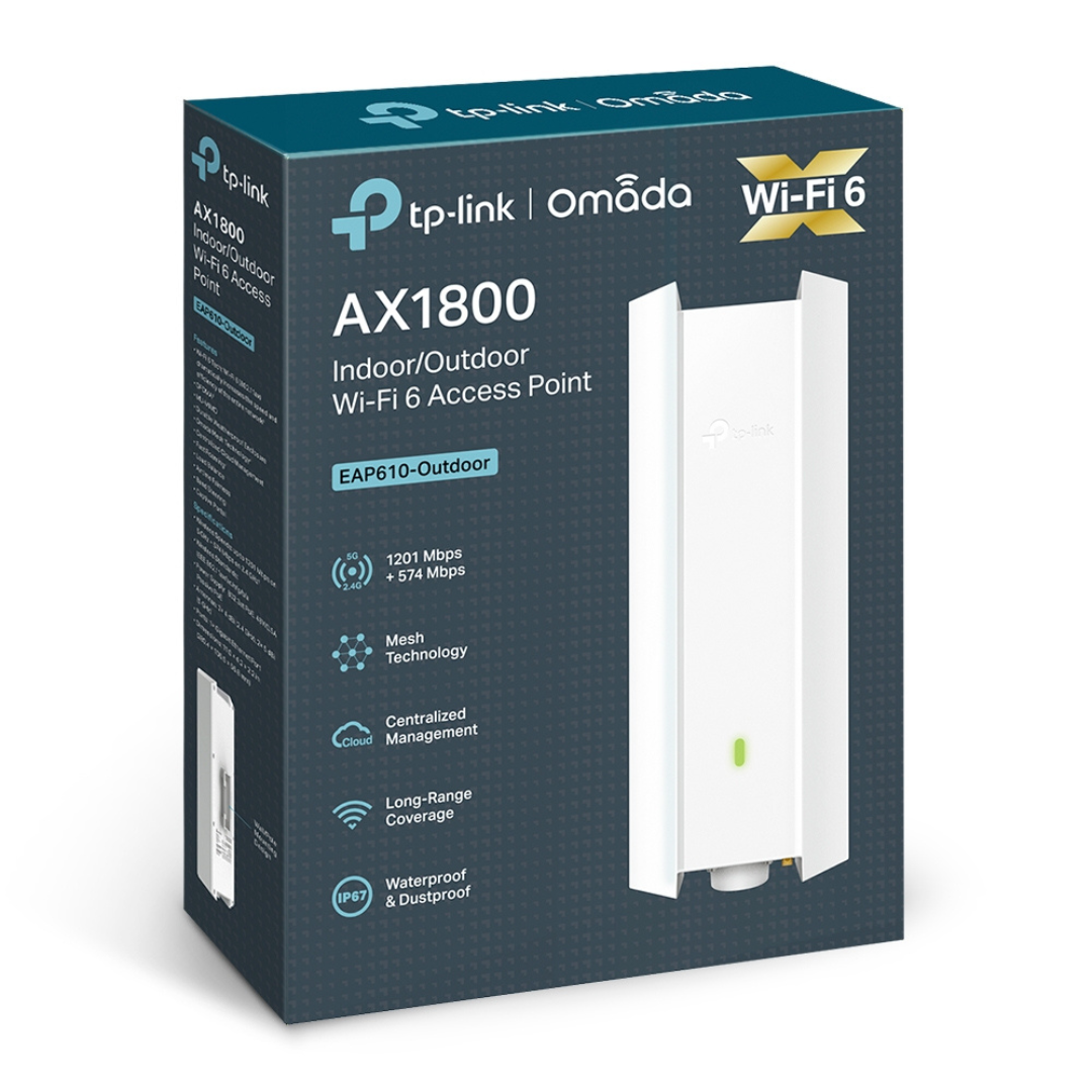 TP-link AX1800 Indoor/Outdoor Wi-Fi 6 AP, 2 Year Warranty