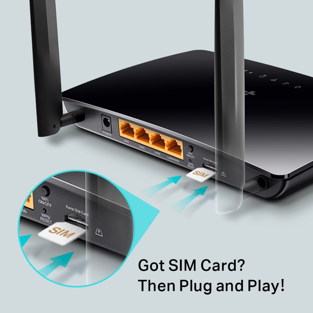 TP-link 300Mbps Wireless N 4G LTE Router, 2 Year Warranty
