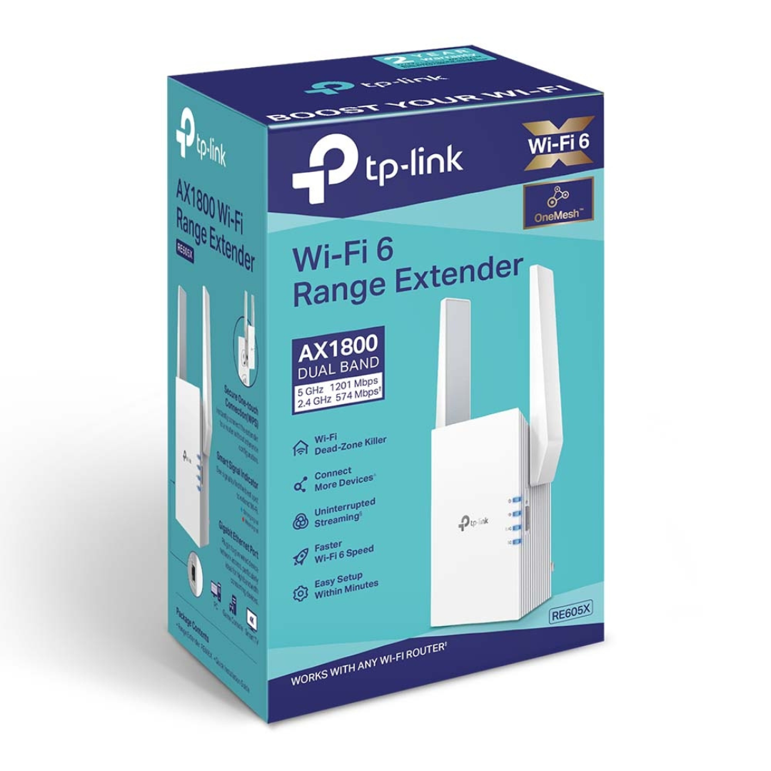 TP-link AX1800 Wi-Fi 6 Range Extender, 2 Year Warranty