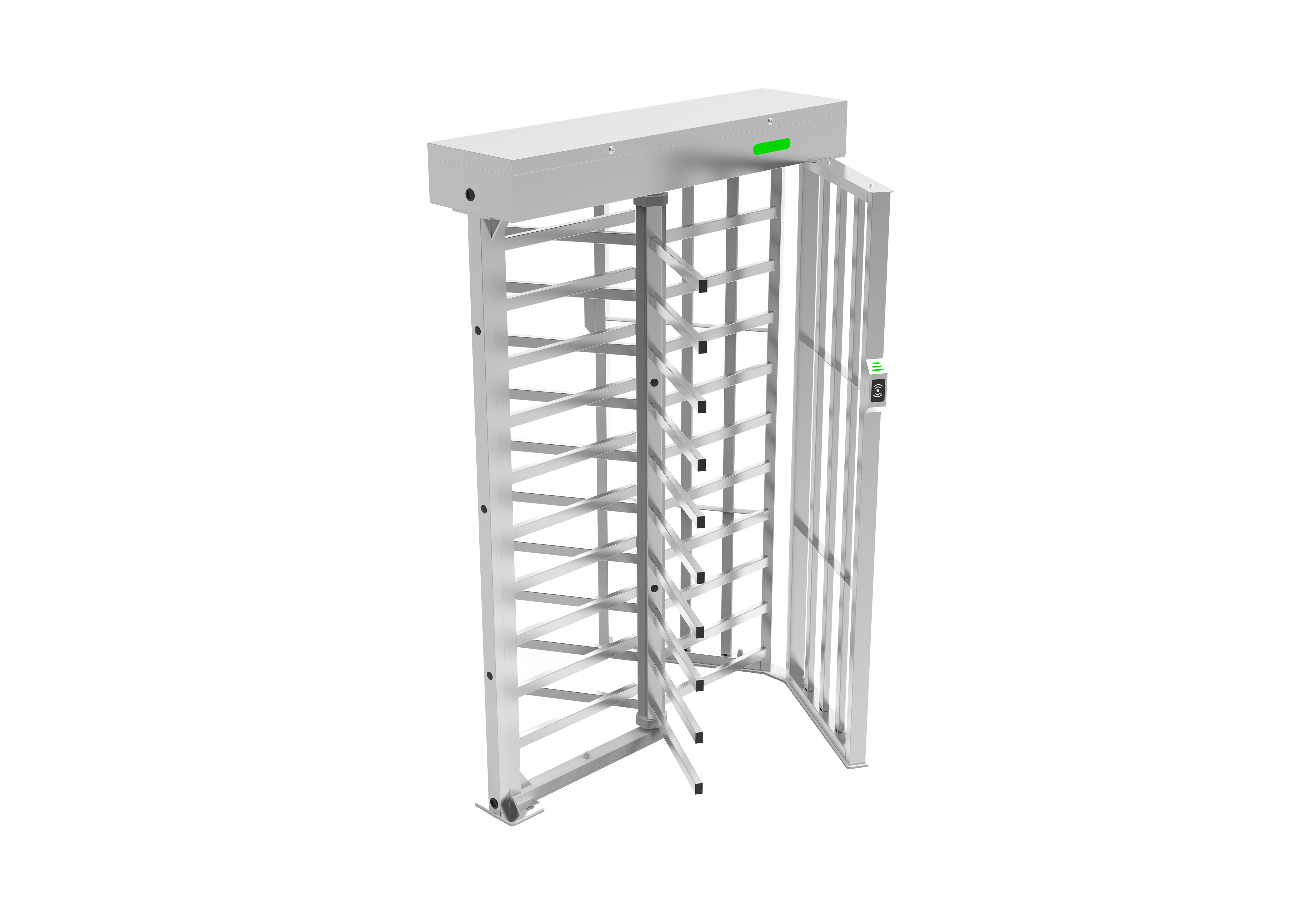 ZKTeco Full height Turnstile, with 2 x FR1200 & 1 Inbio 260