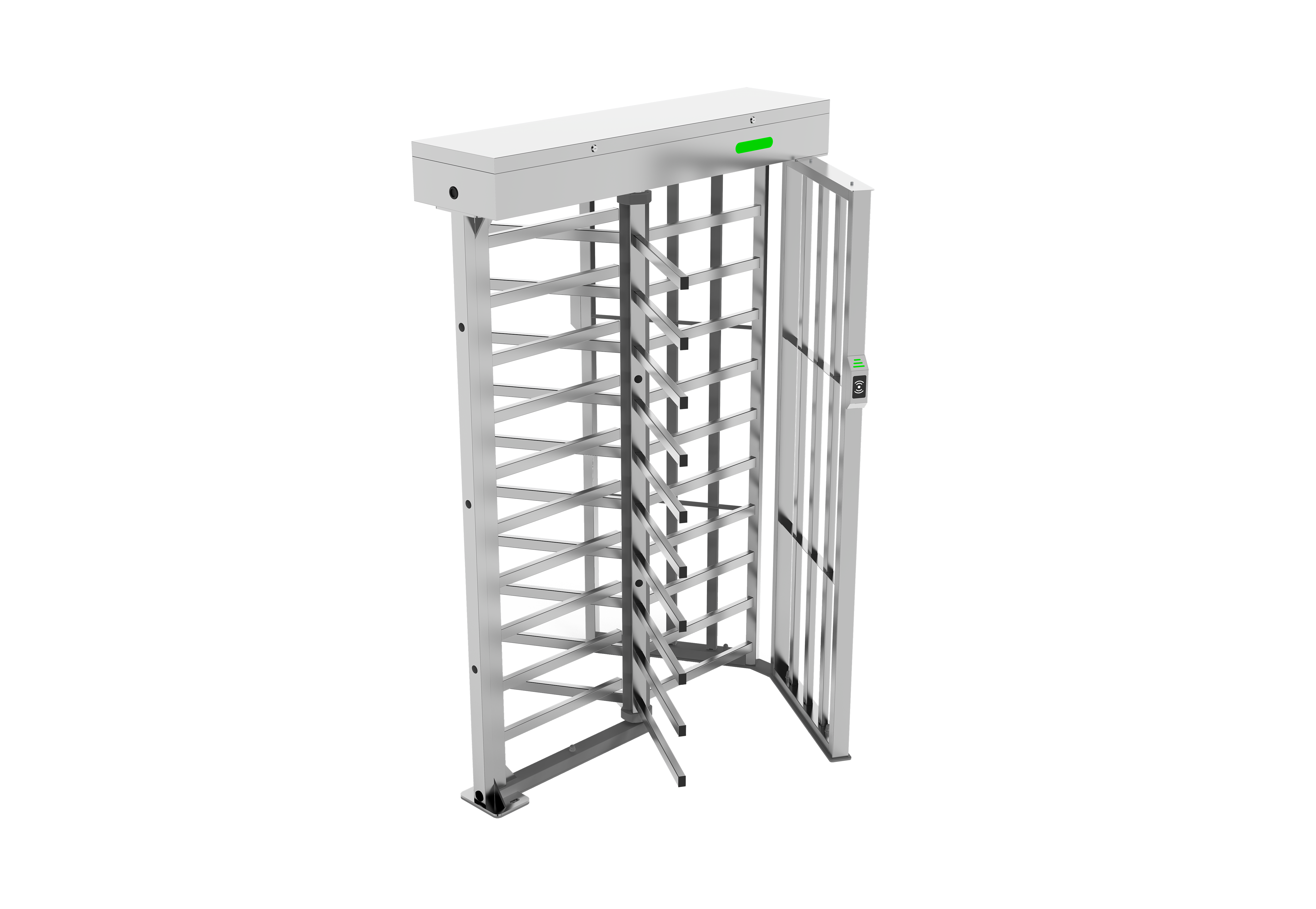 ZKTeco Full height Turnstile, with 2 x FR1200 & 1 Inbio 260
