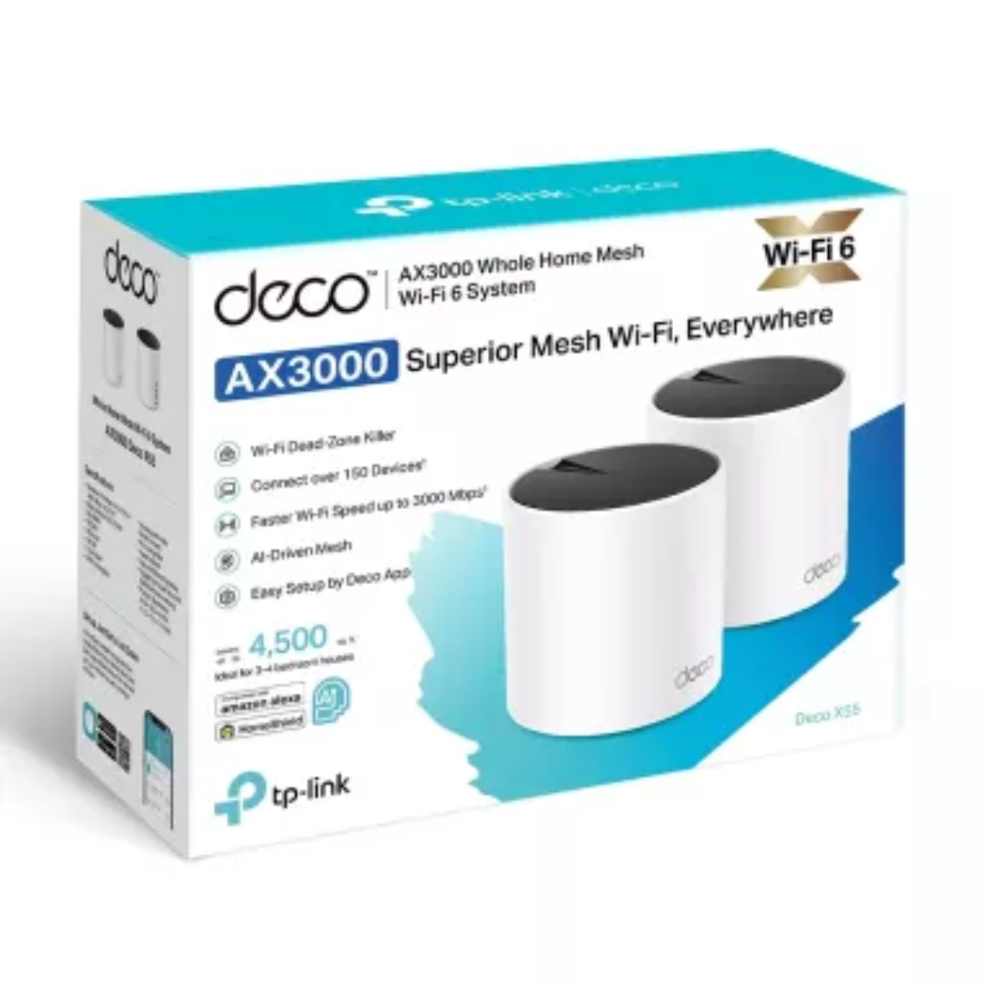 TP-Link AX3000 Whole Home Mesh Wi-Fi 6, 2 Year Warranty
