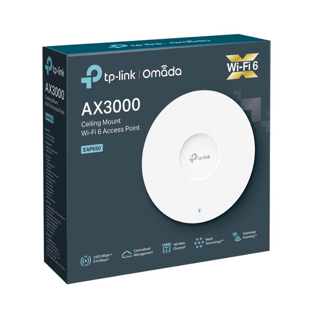 TP-link AX3000 Ceiling Mount Wi-Fi 6 Access Point, 2 Year Warranty