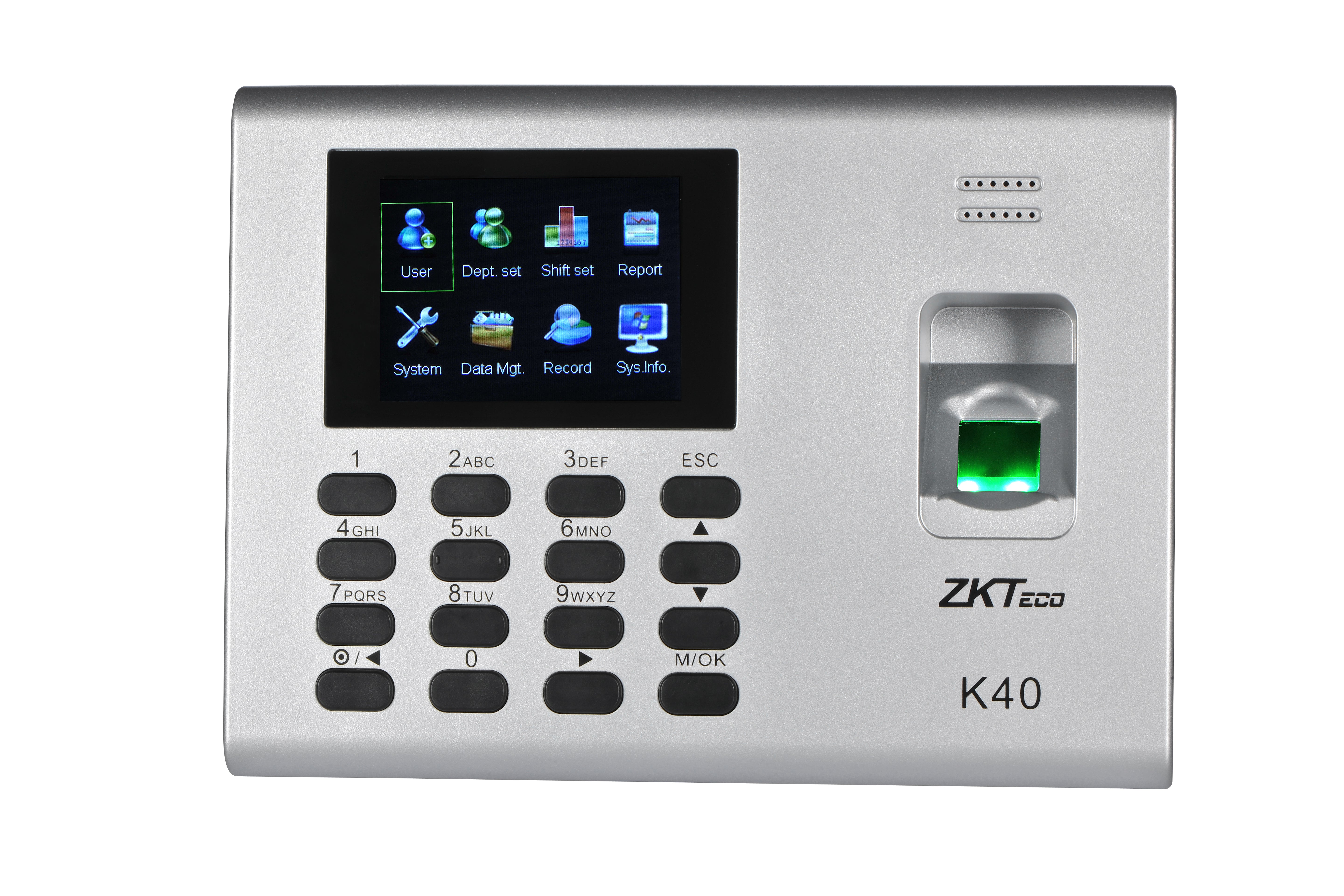 ZKTeco T&A Terminal with ID & Battery, Supports Biotime