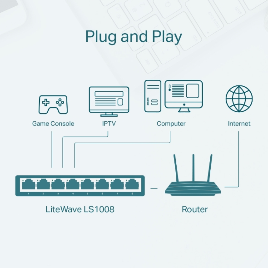 TP-link 8-Port 10/100Mbps Desktop Switch, 2 Year Warranty