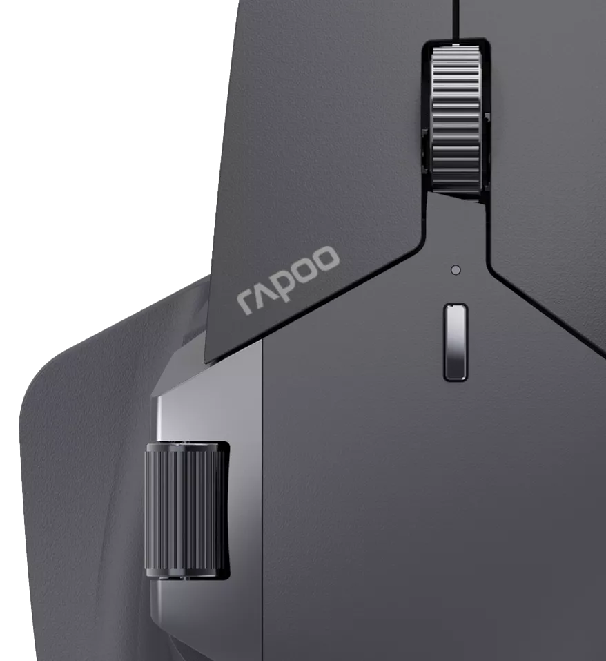 Rapoo Multi-mode Wireless Mouse Light Black, 1 Year Warranty