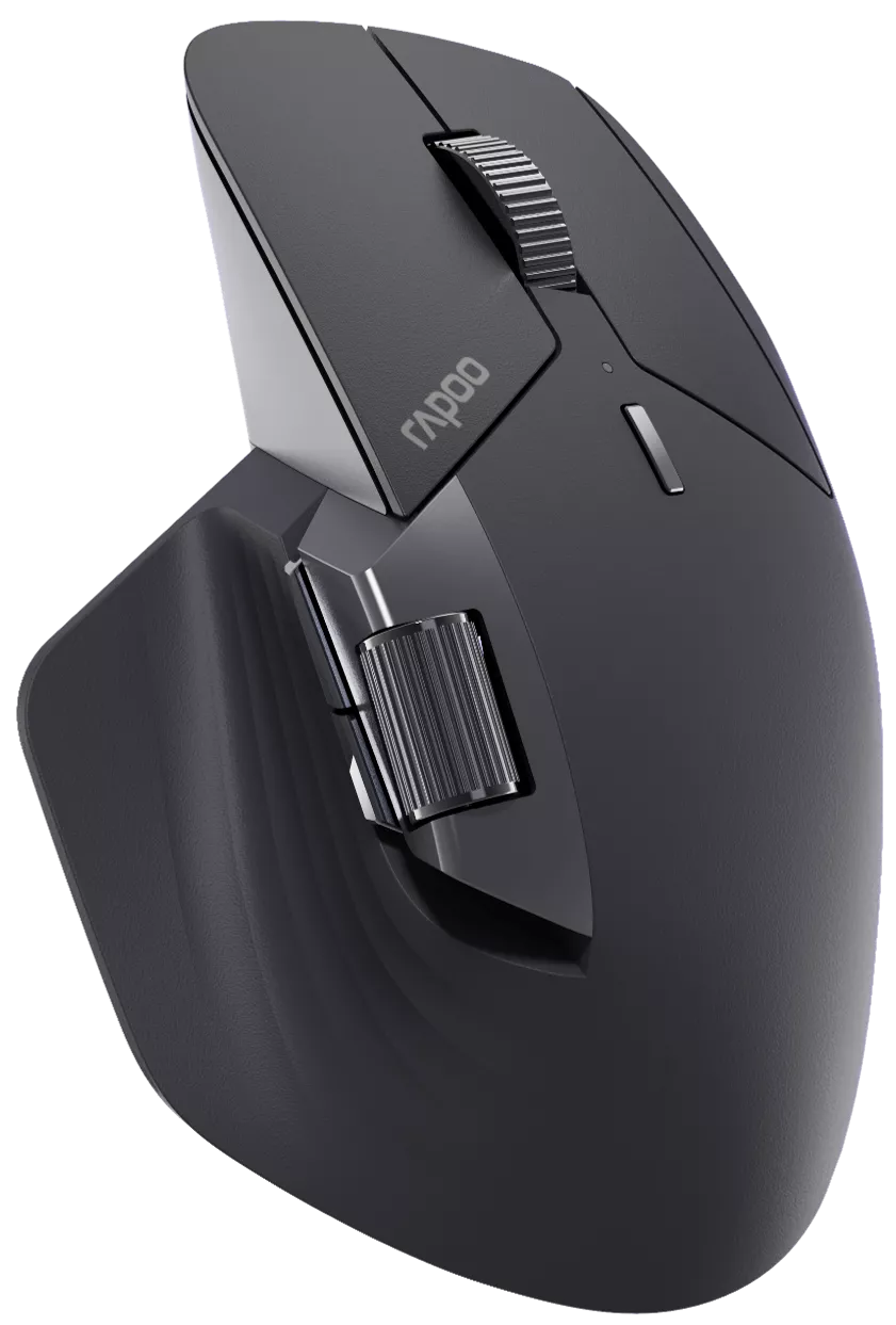 Rapoo Multi-mode Wireless Mouse Light Black, 1 Year Warranty