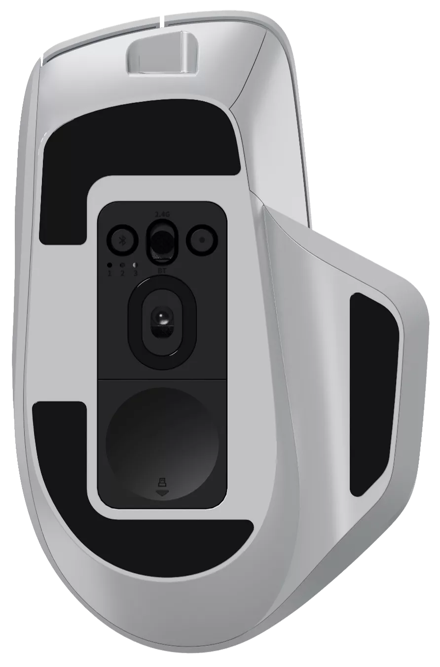 Rapoo Multi-mode Wireless Mouse Grey White, 1 Year Warranty