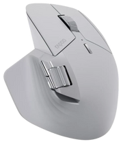 Gray electronic device with control knobs on a white background